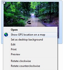 Open pictures through the shell context menu
